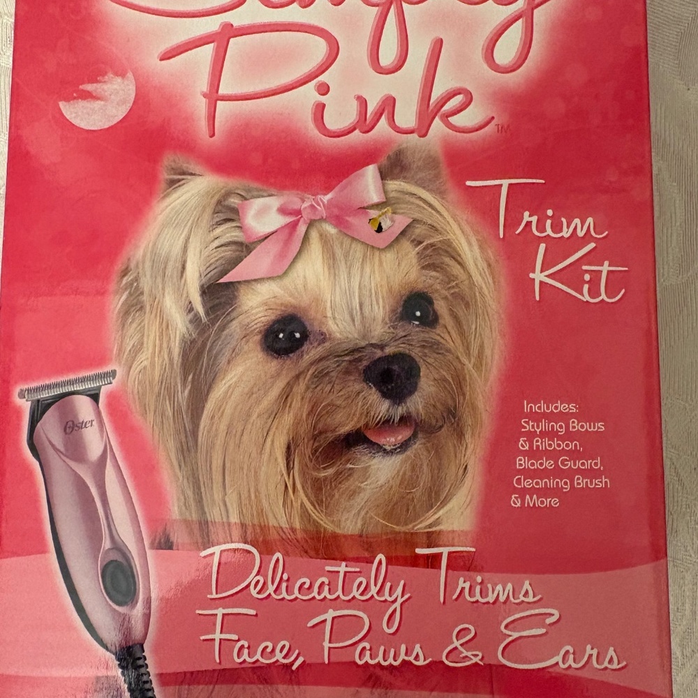 Trim Kit for small dogs including ribbons and bows. NIB